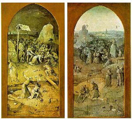 Hieronymous Bosch Flight And Failure of St Anthony - Outer Wings