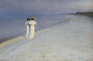 Kroyer Peder Severin Sommerabend aug skagen