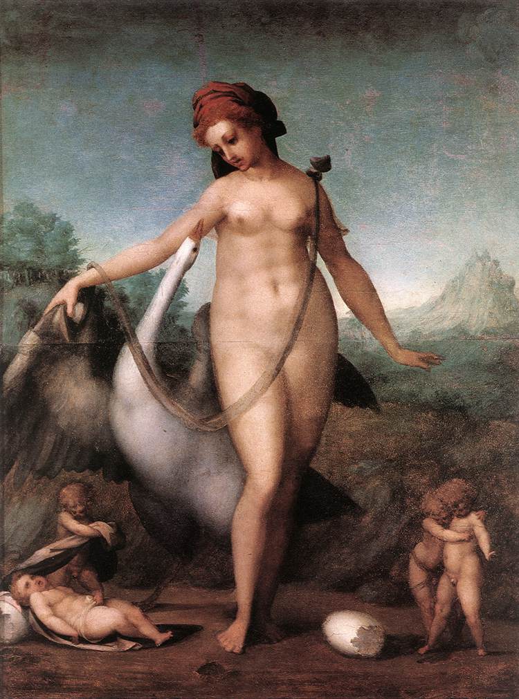 PONTORMO Jacopo Leda and the Swan