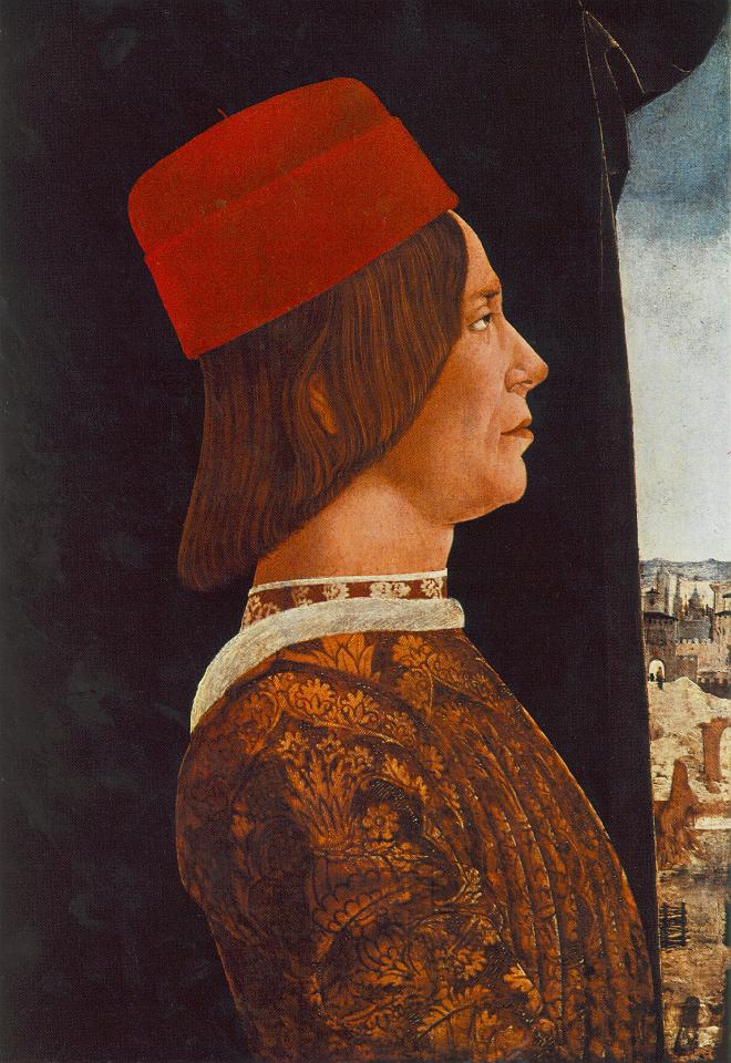 ROBERTI Ercole de Portrait of Giovanni II Bentivoglio