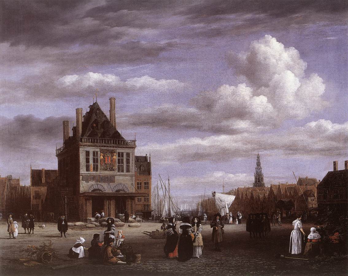 RUISDAEL Jacob Isaackszon van The Dam Square in Amsterdam