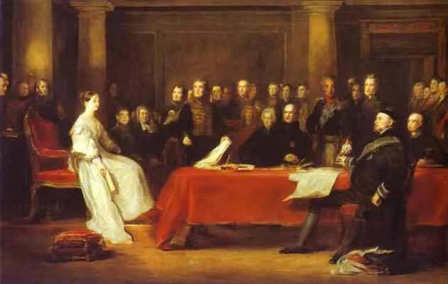 Sir David Wilkie The First Council of Queen Victoria