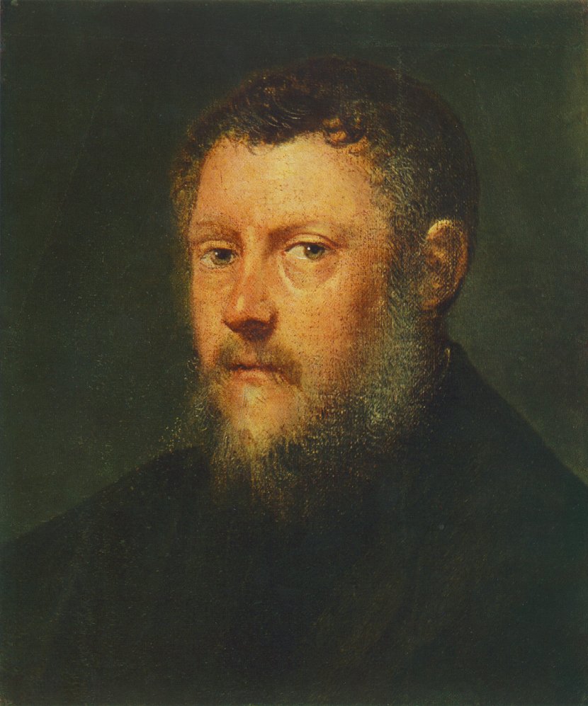 TINTORETTO Portrait of a Man fragment