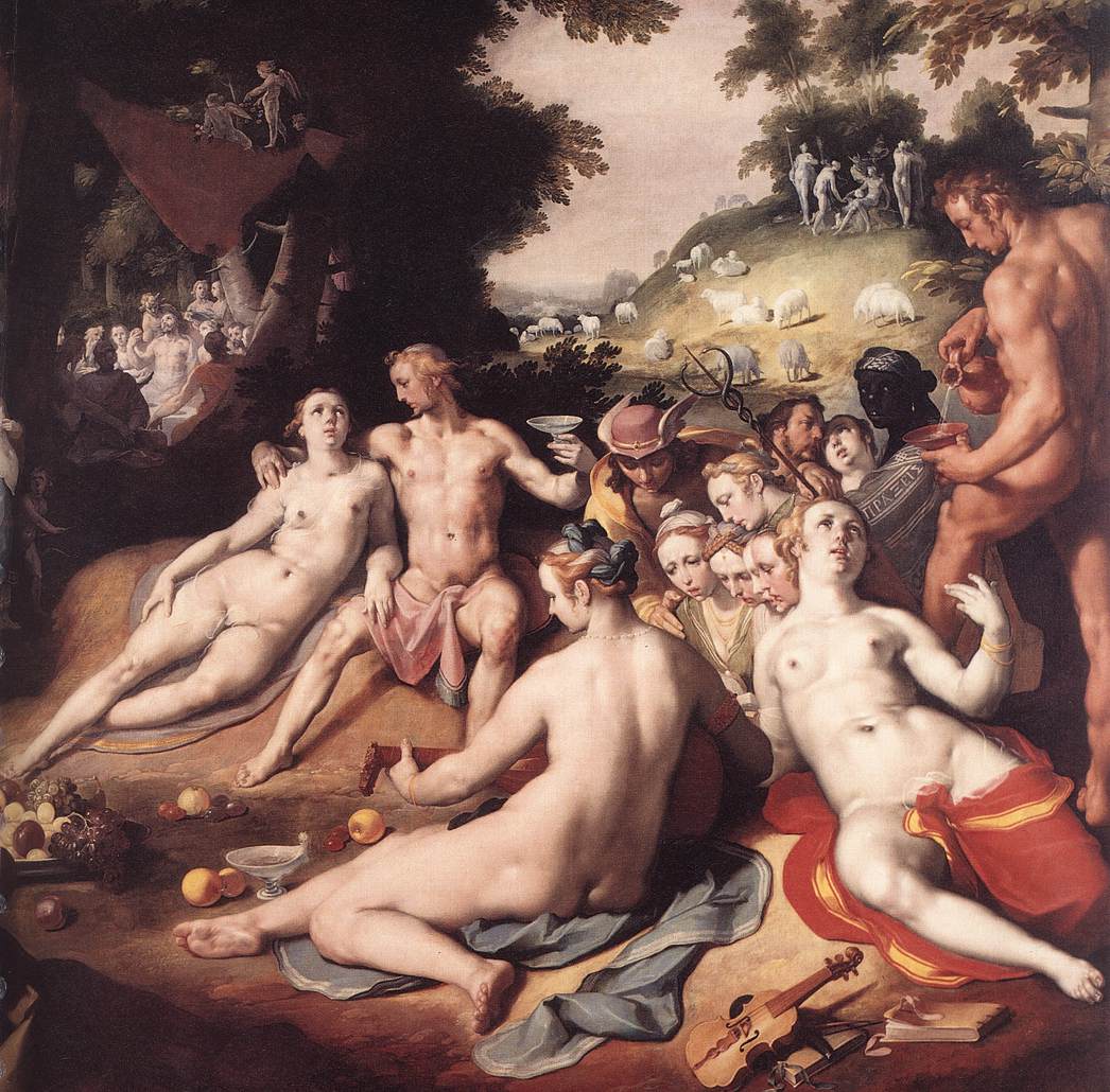 Cornelis Van Haarlem The Wedding of Peleus and Thetis detail 3