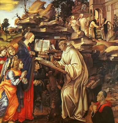 Filippino Lippi The Vision of St Bernard