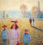 Five figures in a field 1888 - Claude Monet