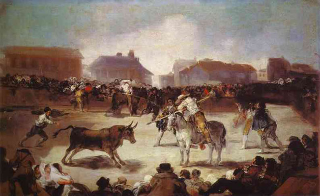 Francisco de Goya y Lucientes A Village Bullfight