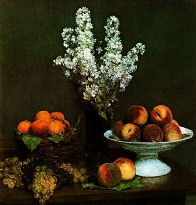 Henri Fantin Latour Bouquet De Juliene Et Fruits