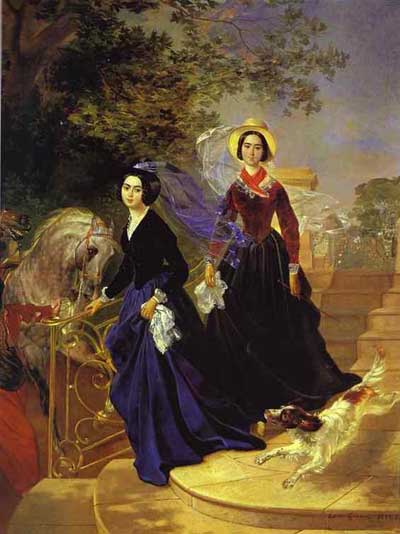 Karl Brulloff Portrait of the Shishmariov Sisters.