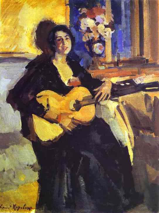 Korovin Constantin Lady with Guitar