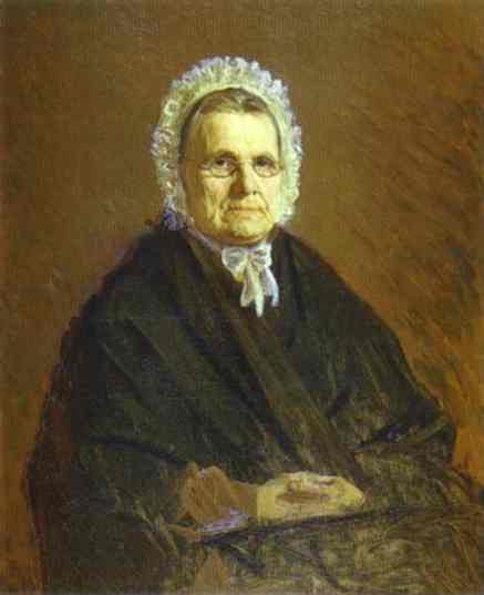 Kramskoy Ivan Portrait of Theodora Saltykova the Painter s Mother in Law