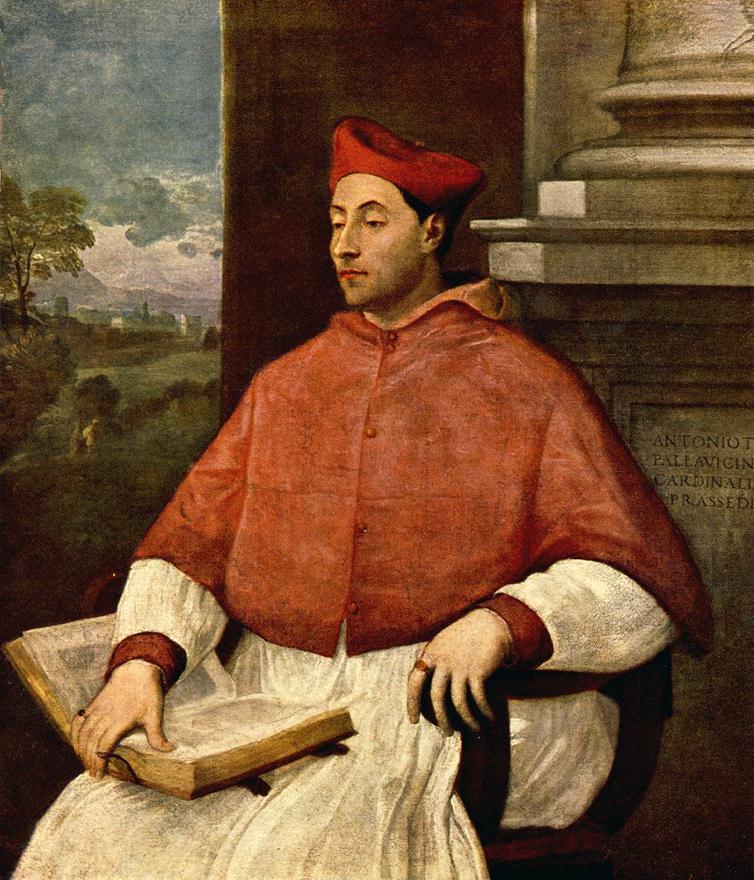 SEBASTIANO DEL PIOMBO Portrait of Antonio Cardinal Pallavicini