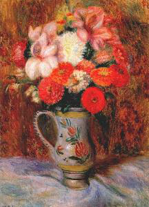 William Glackens Flowers in a Quimper Pitcher