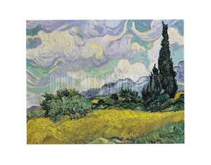 Cornfield with Cypress - Vincent Van Gogh