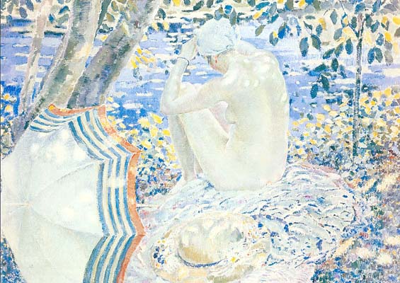 Frederick Carl Frieseke On the Bank