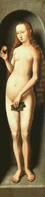 Hans Memling Eve outer right panel of a triptych