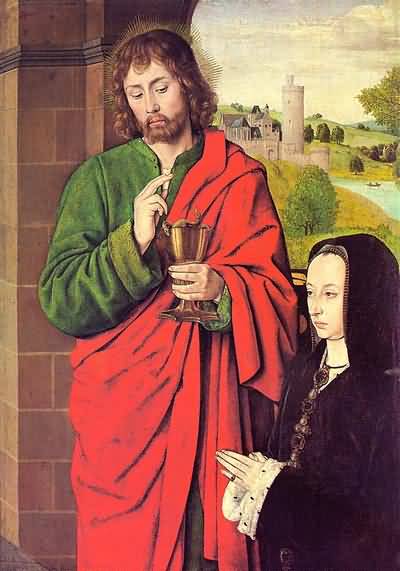 Jean Hey Anne of Brittany with St. John the Evangelist de