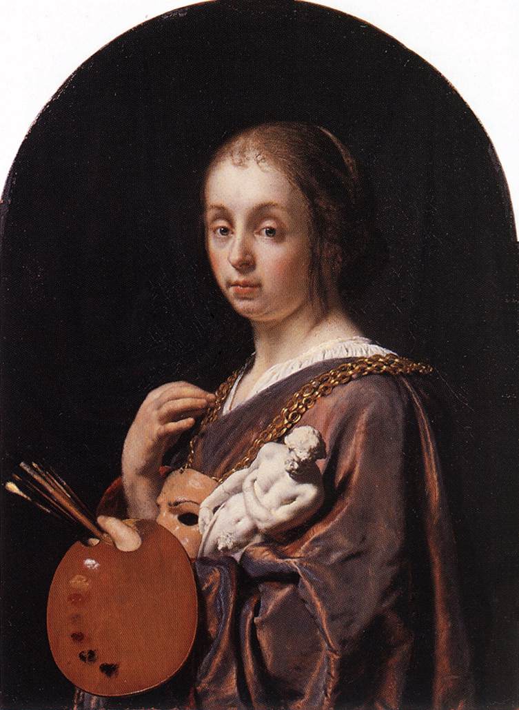 MIERIS Frans van the Elder Pictura An Allegory of Painting