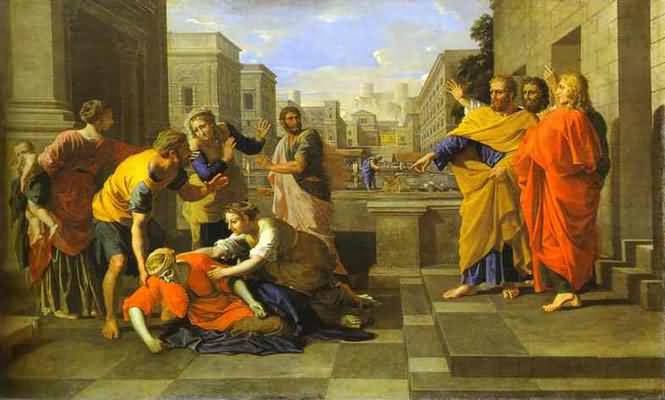 Nicolas Poussin The Death of Sapphira