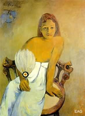 Paul Gauguin Girl with a Fan
