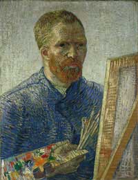 Self Portrait Before Easel, Paris 1888 - Vincent Van Gogh