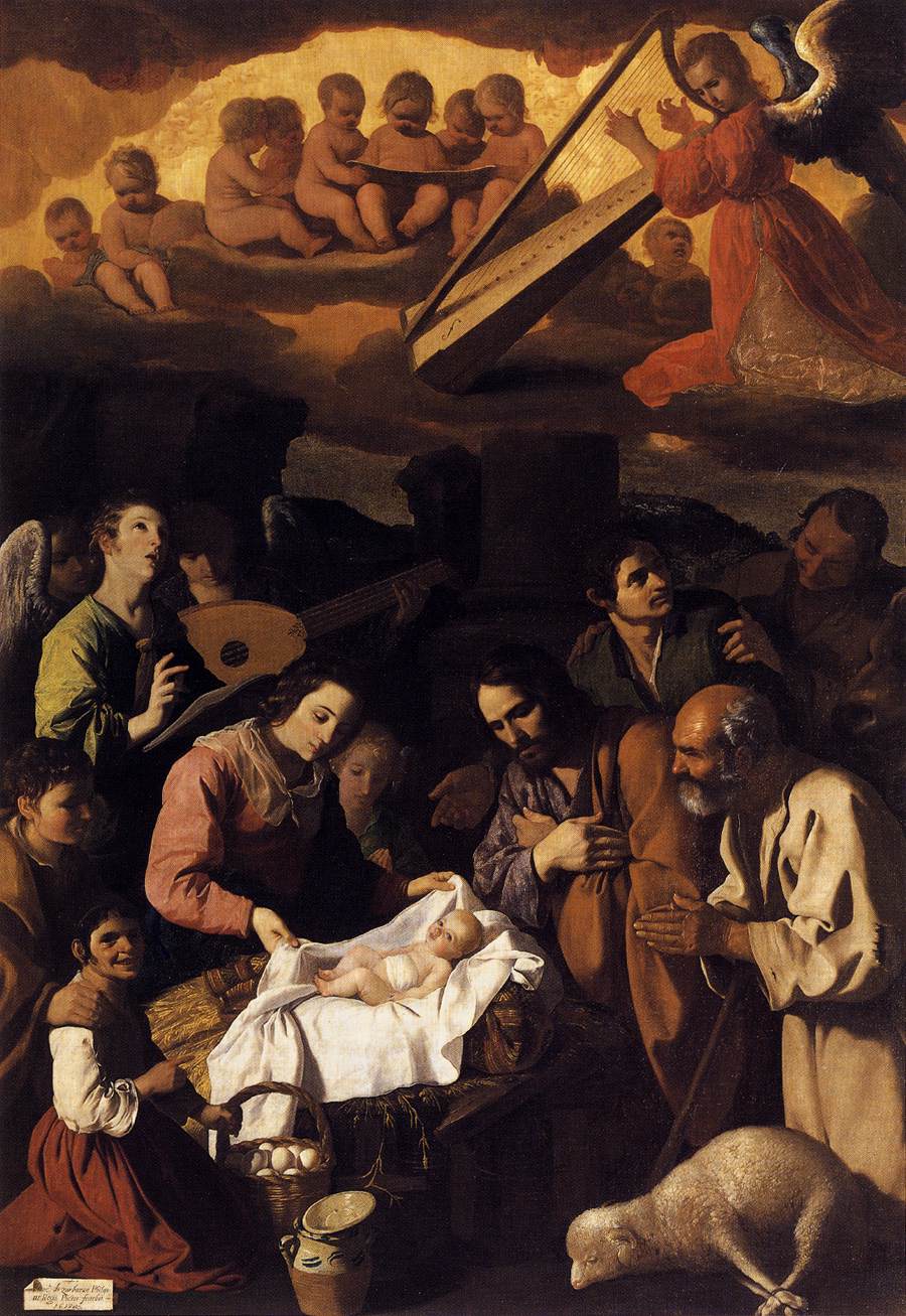 ZURBARAN Francisco de The Adoration of the Shepherds