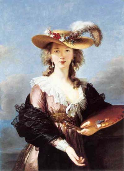 Louise Elisabeth Vigee Lebrun Self Portrait in a Straw Hat