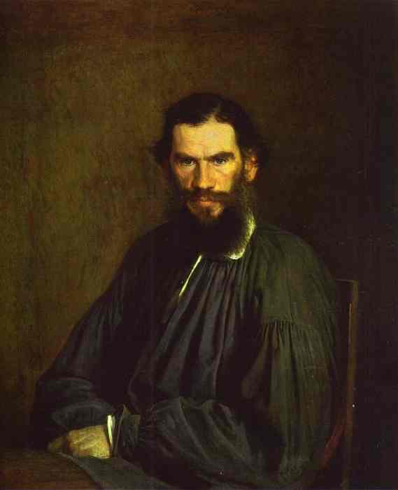 Kramskoy Ivan Portrait of Leo Tolstoy