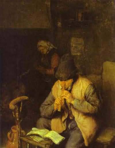 Adriaen van Ostade A Flute Player