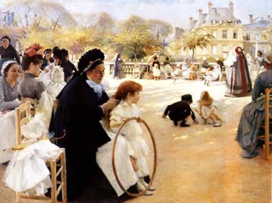 Albert Edelfelt Luxembourg Garden