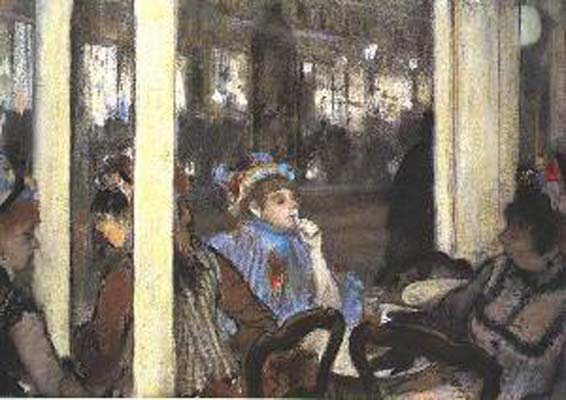 Edgar Degas Woman on a Cafe Terrace_ Evening