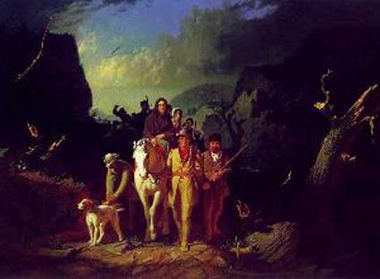 George Caleb Bingham Daniel Boone Escorting Settlers Through The Cumber