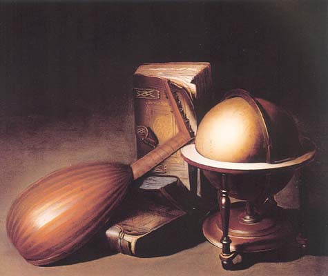 Gerrit Dou Still_Life with Globe_ Lute_ and Books