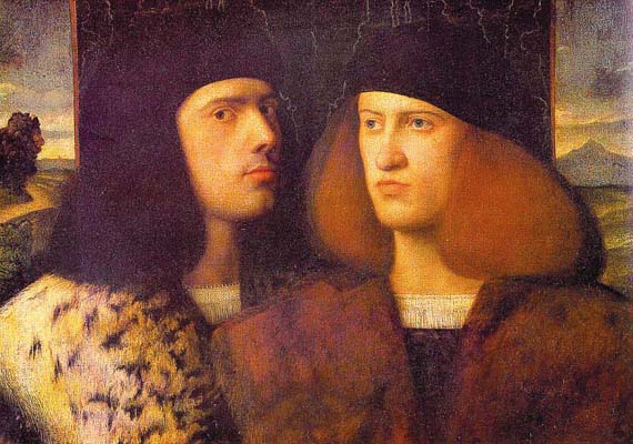 Giovanni Cariani Portrait of Two Young Men