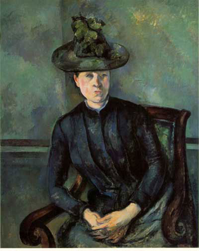 Paul Cezanne Woman In A Green Hat (Madame Cezanne)