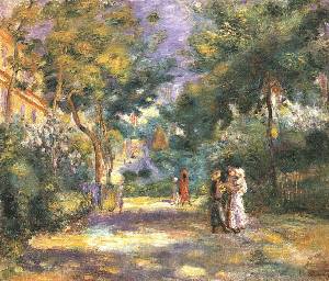 The Garden on Monmartre, Undated - Pierre Auguste Renoir