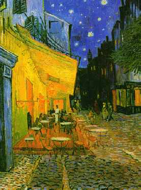 Cafe Terrace at Night (detail)