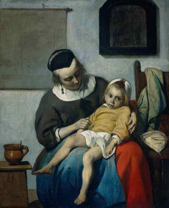 The Sick Child, c.1660-1665