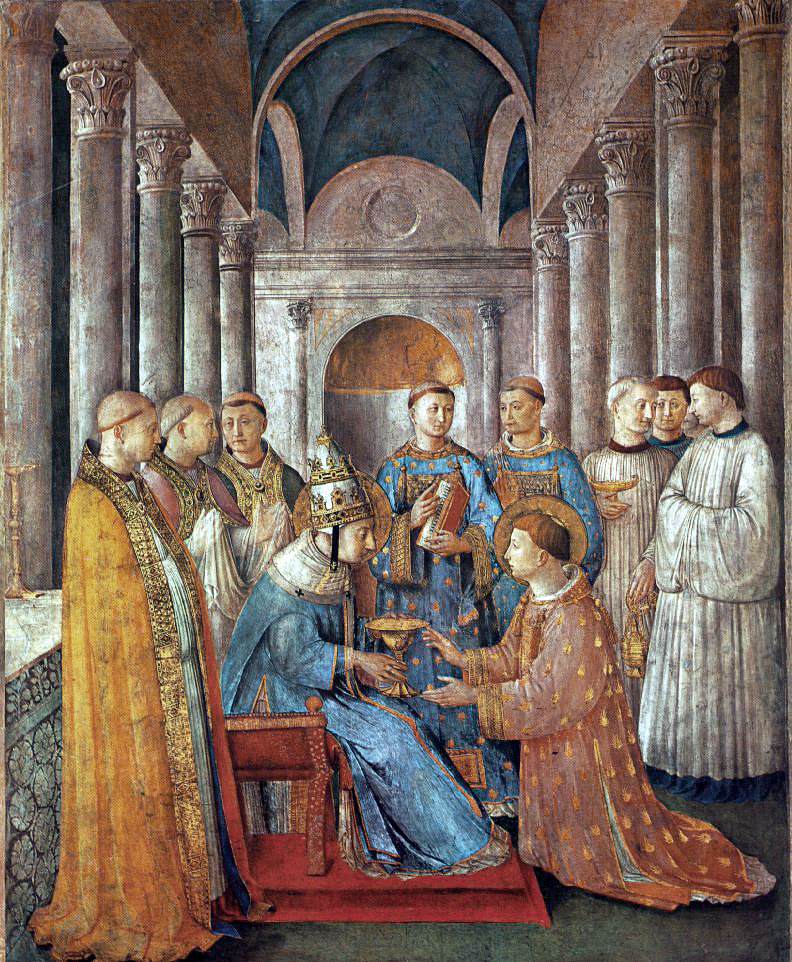 St Sixtus Ordains St Lawrence