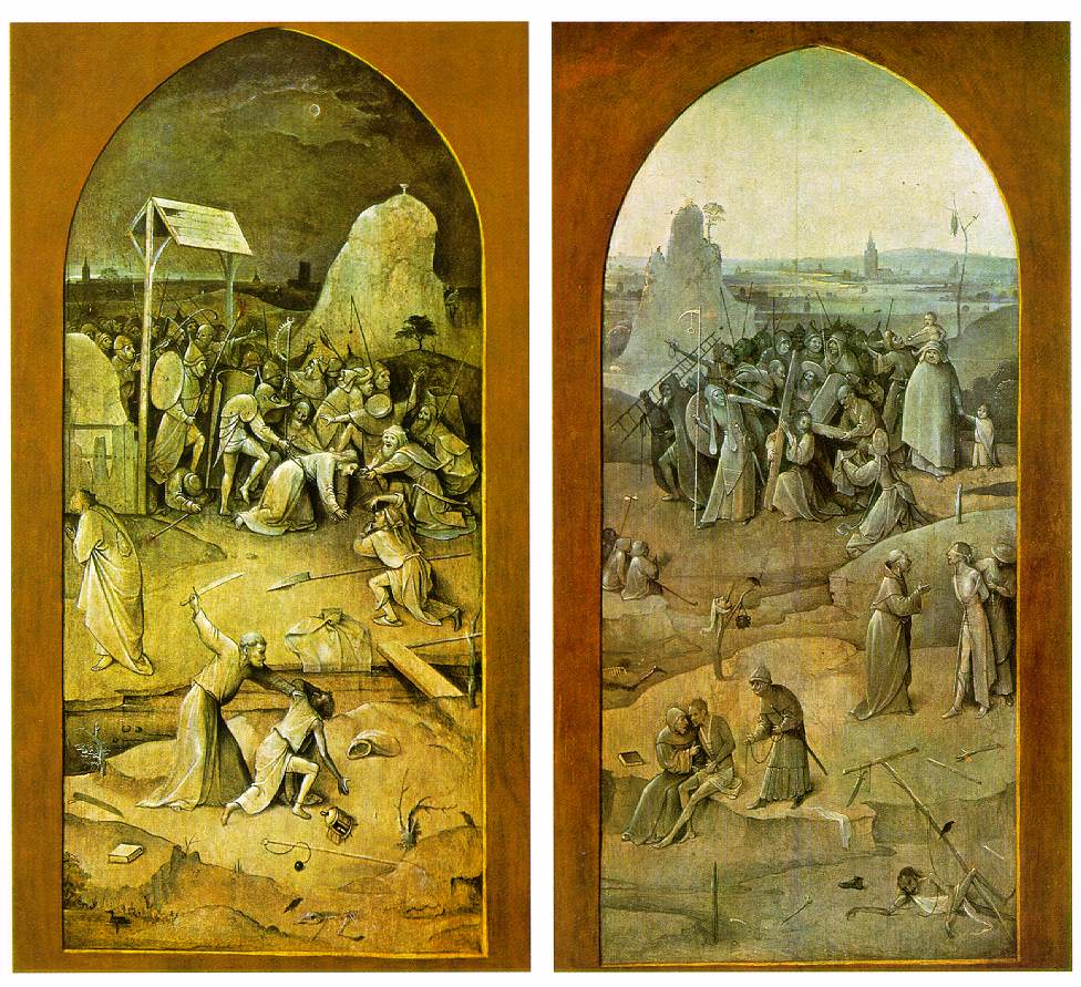 Temptation of St Anthony, outer wings of the triptych