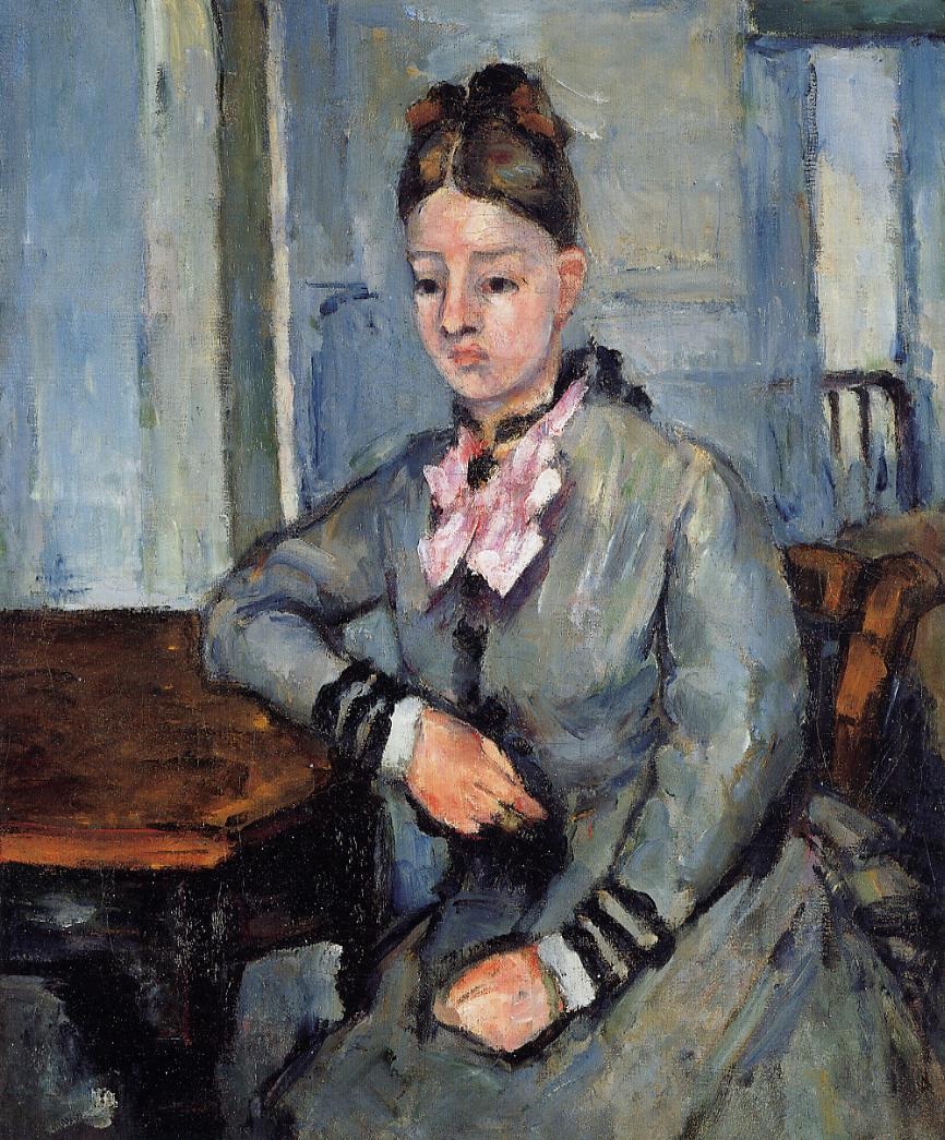 Madame Cezanne Leaning on Her Elbow