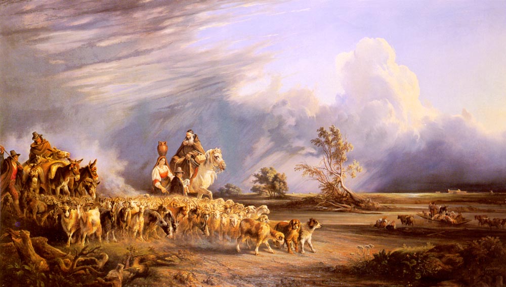 Goat Herders In A Neapolitan Landscape