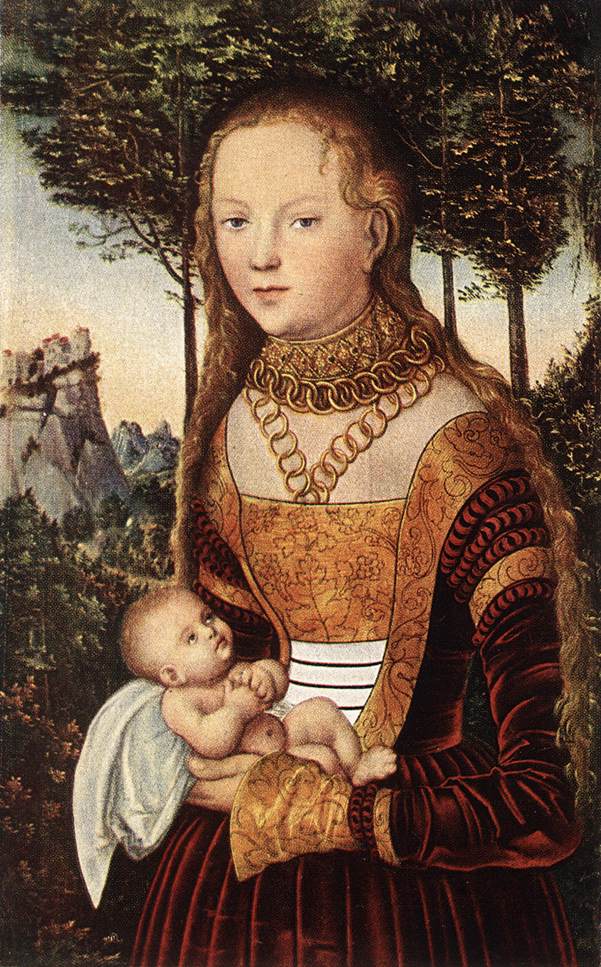 Young Mother with Child