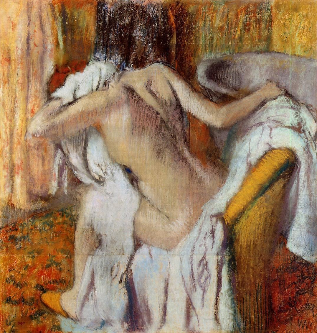 After the Bath, Woman Drying Herself 1