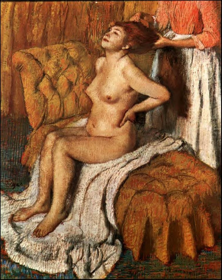 Woman Having Her Hair Combed 1