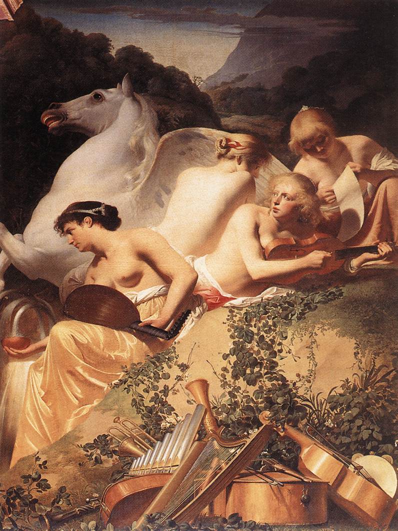 The Four Muses with Pegasus