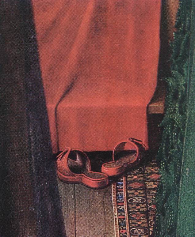 Portrait of Giovanni Arnolfini and his Wife (detail) 8