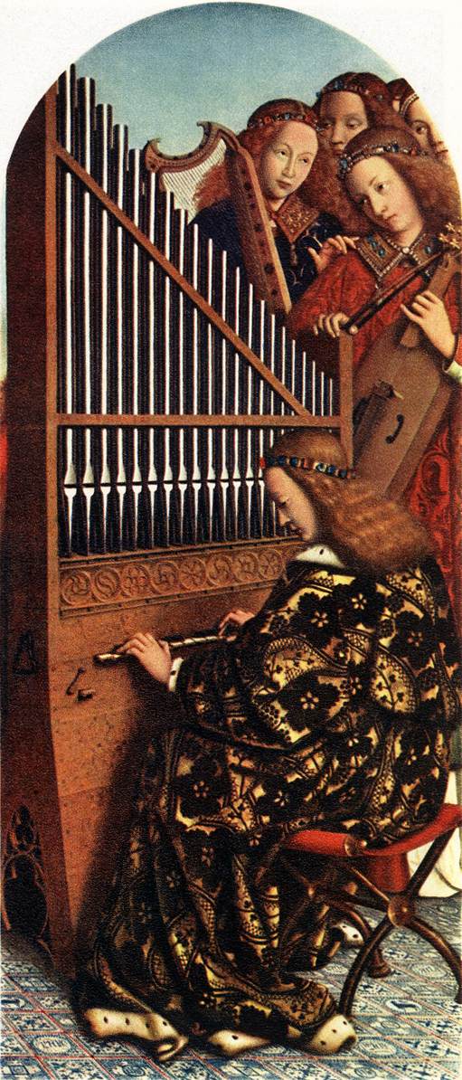 The Ghent Altarpiece - Angels Playing Music