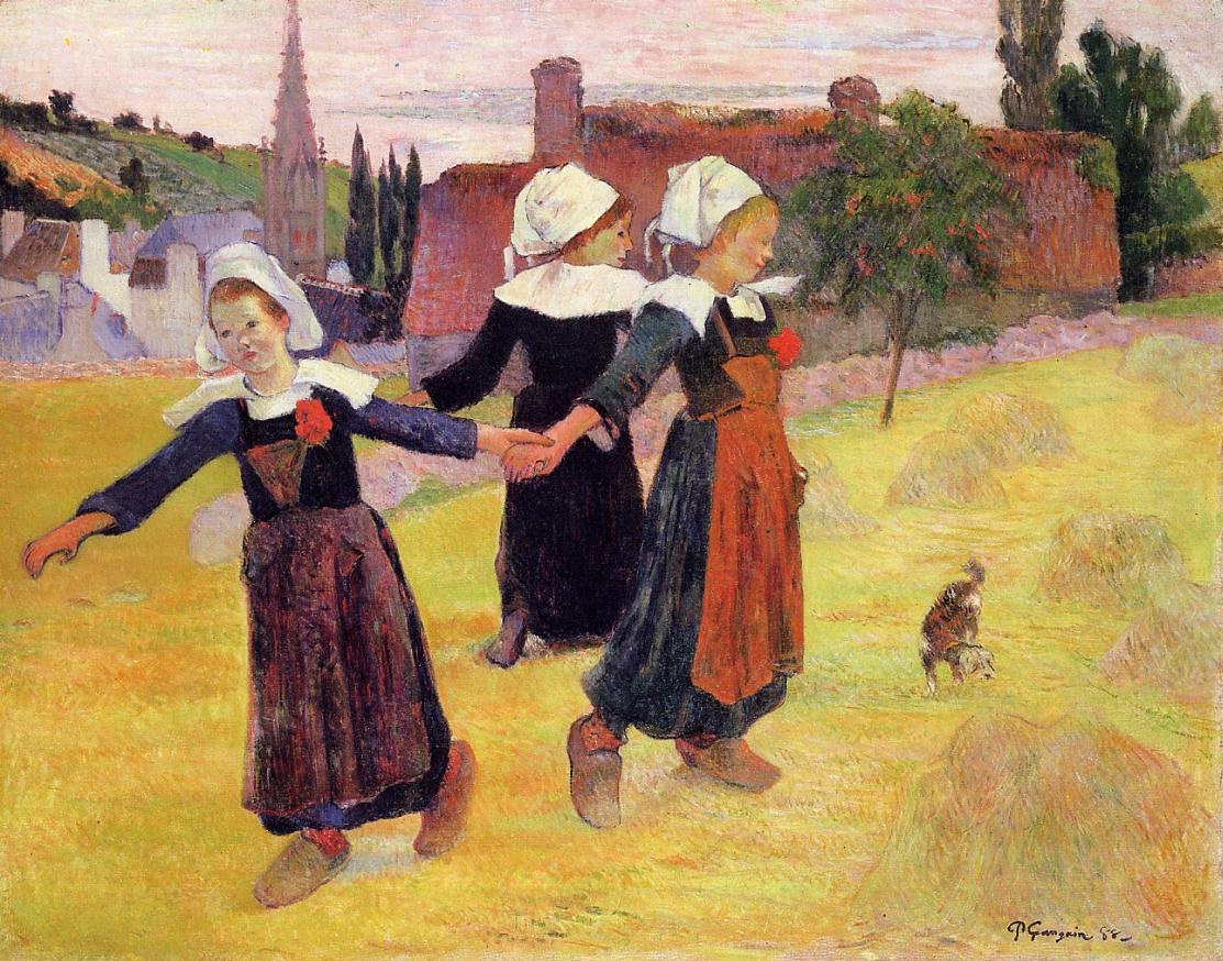 Breton Girls Dancing