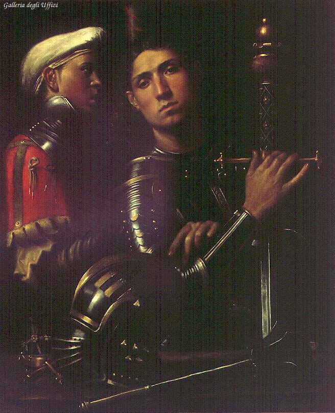 Portrait of Warrior with his Equerry